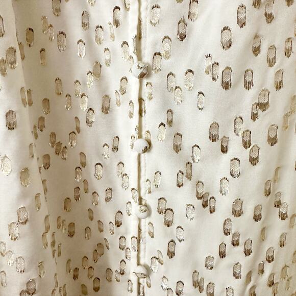 Soft Surroundings Mila Gold Metallic Leopard‎ Blouse Women’s Plus Size 3X NEW - Picture 8 of 11